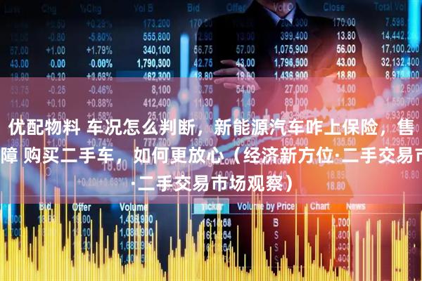 优配物料 车况怎么判断，新能源汽车咋上保险，售后谁来保障 购买二手车，如何更放心（经济新方位·二手交易市场观察）