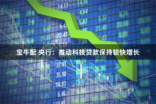 宝牛配 央行：推动科技贷款保持较快增长