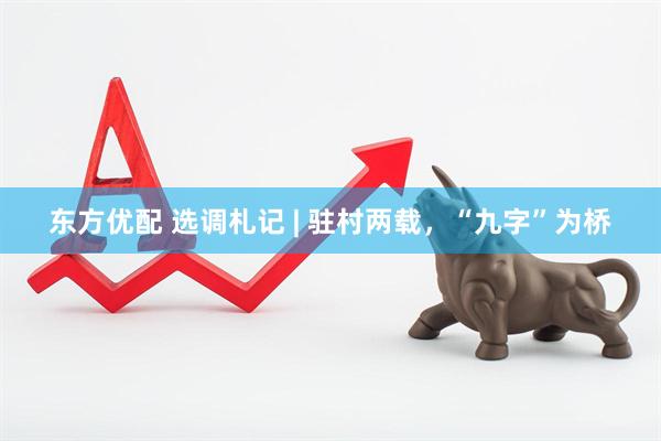 东方优配 选调札记 | 驻村两载，“九字”为桥